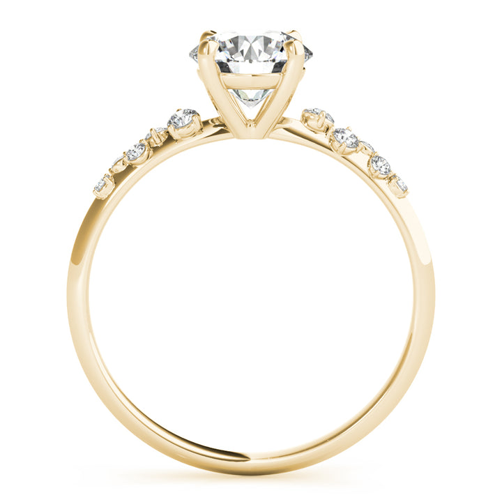 18K Yellow Gold 1 CT Diamond Engagement Ring