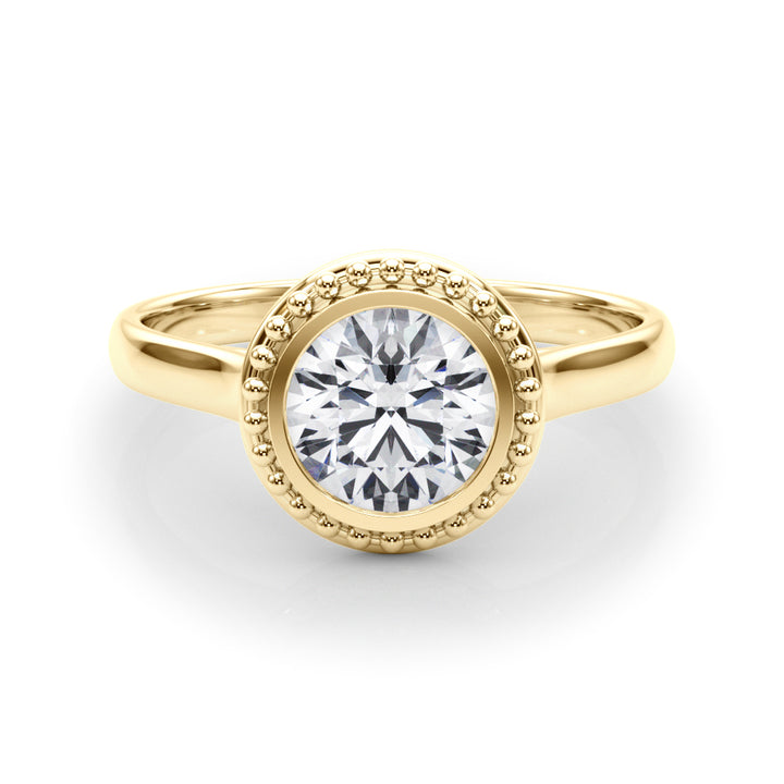 14K Yellow Gold 1 CT Diamond Engagement Ring
