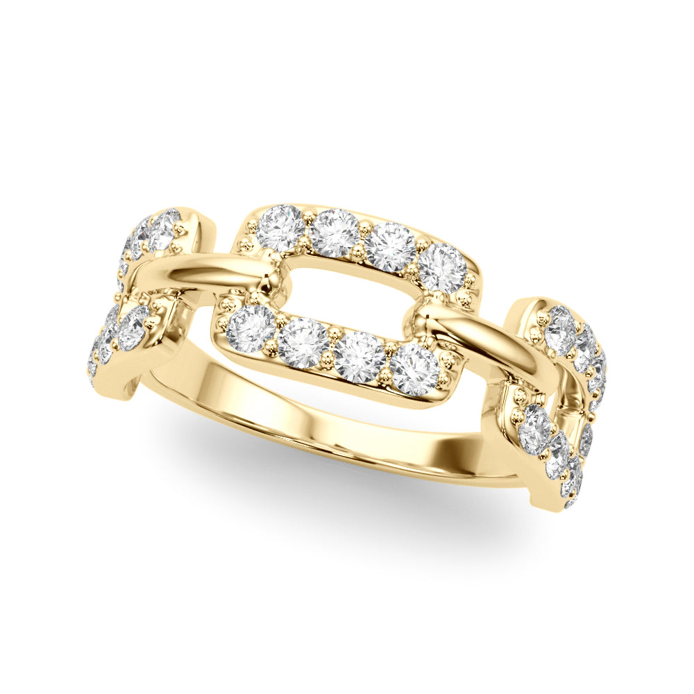 18K Yellow Gold Multi-Diamond Fashion Ring