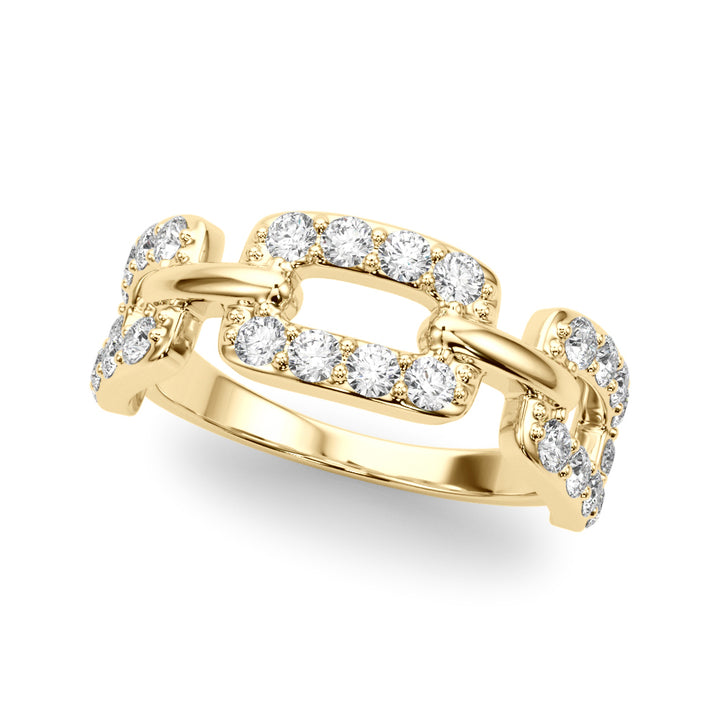 18K Yellow Gold Multi-Diamond Fashion Ring