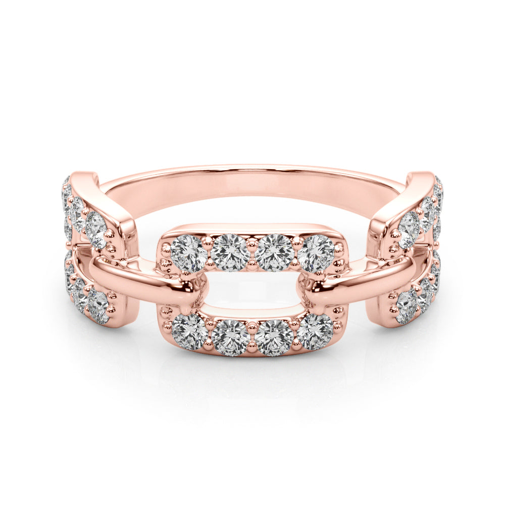 18K Rose Gold 3/4 ct tw New Style Diamond Ring