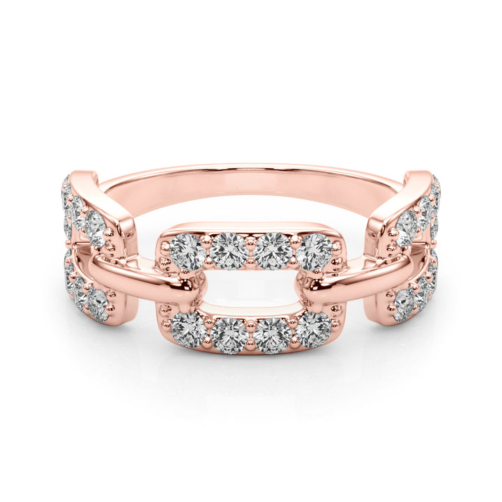 18K Rose Gold 3/4 ct tw New Style Diamond Ring