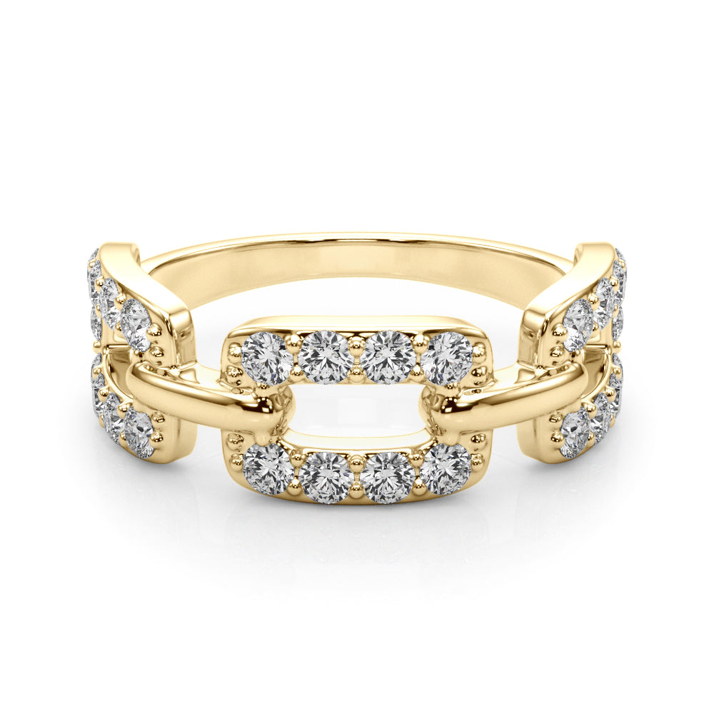 18K Yellow Gold Multi-Diamond Fashion Ring