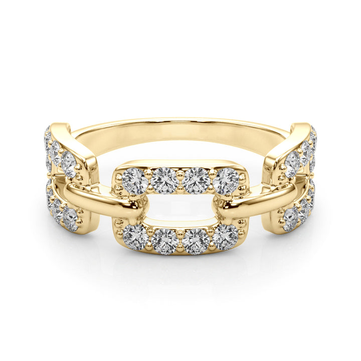 18K Yellow Gold Multi-Diamond Fashion Ring