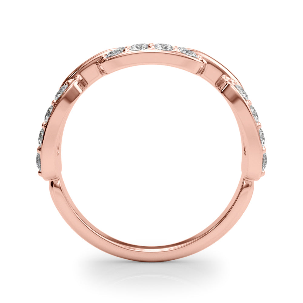 18K Rose Gold Multi-Diamond Fashion Ring