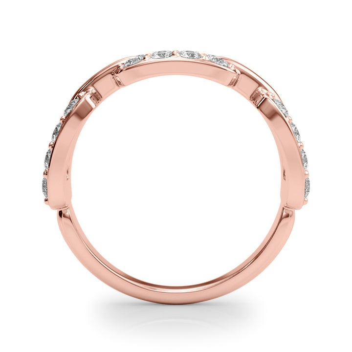 18K Rose Gold Multi-Diamond Fashion Ring