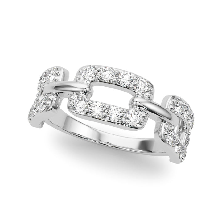 White Gold 0.78 CT Multi-Diamond Statement Ring