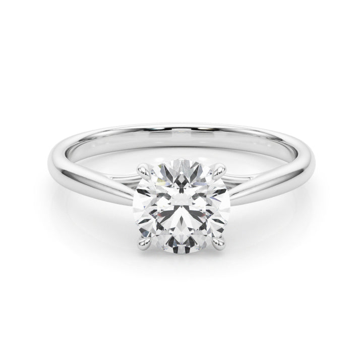 14K White Gold 1 CT Diamond Engagement Ring