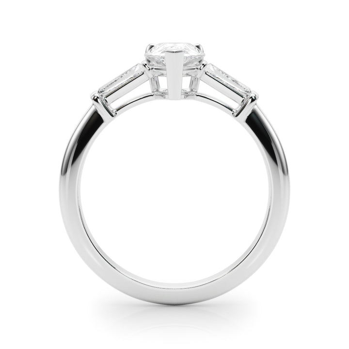 Platinum Diamond Taper Baguette Engagement Ring