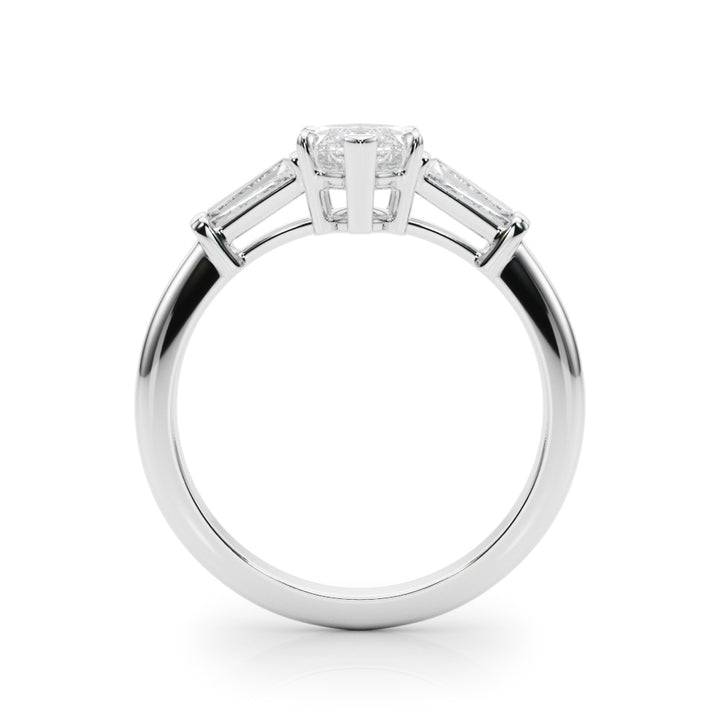 Platinum Marquise Diamond Engagement Ring 1/2 CT