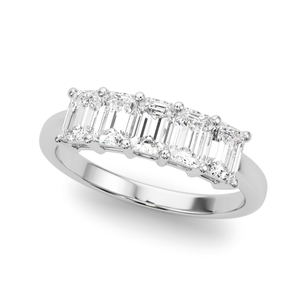 Platinum 1.65 CT Emerald Diamond Engagement Ring