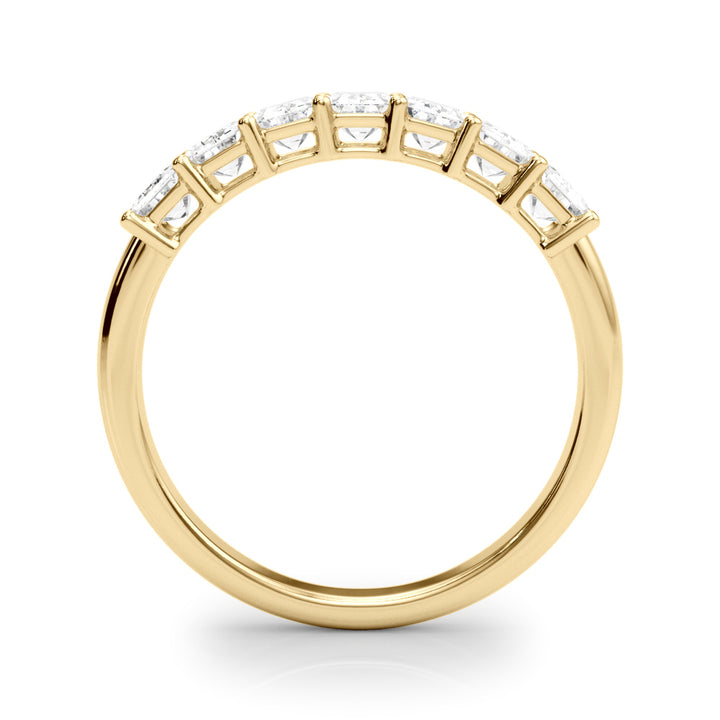 18K Yellow Gold Multi-Diamond Emerald Cut Ring