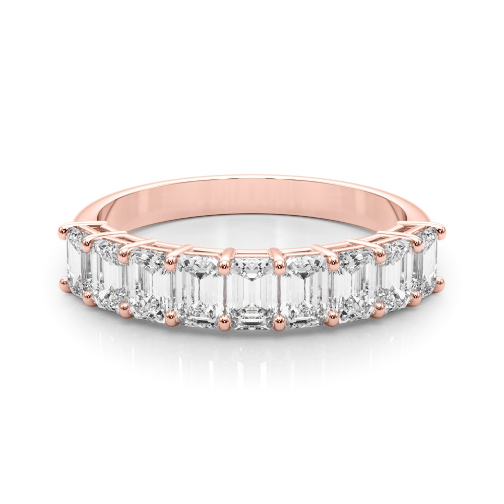 18K Rose Gold 1 1/3 ct tw Fancy Shape Diamond Wedding Ring