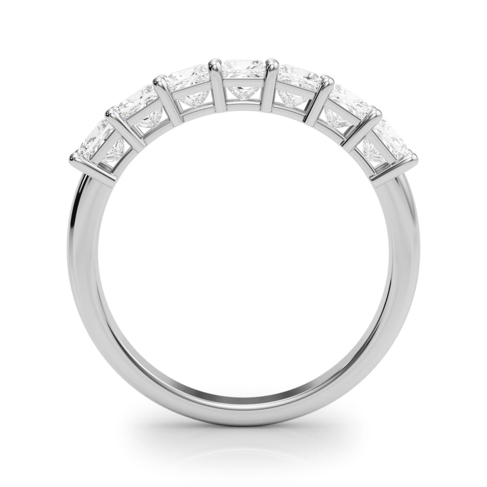 18K White Gold Square Diamond Engagement Ring
