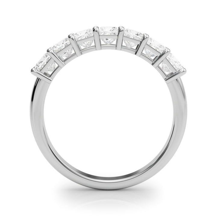 14K White Gold Square Diamond Engagement Ring