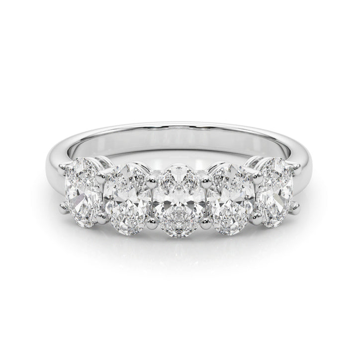 Oval Diamond Multi-Stone Wedding Ring