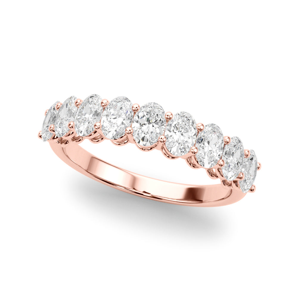 18K Rose Gold 1.8 CT Oval Diamond Engagement Ring