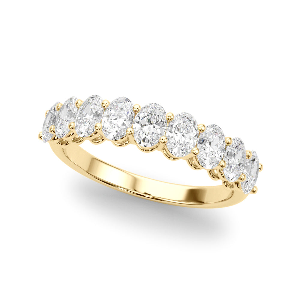 18K Yellow Gold 1.8 CT Oval Diamond Engagement Ring