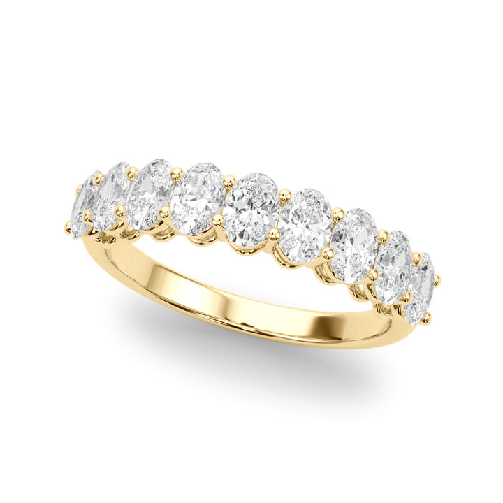 18K Yellow Gold 1.8 CT Oval Diamond Engagement Ring