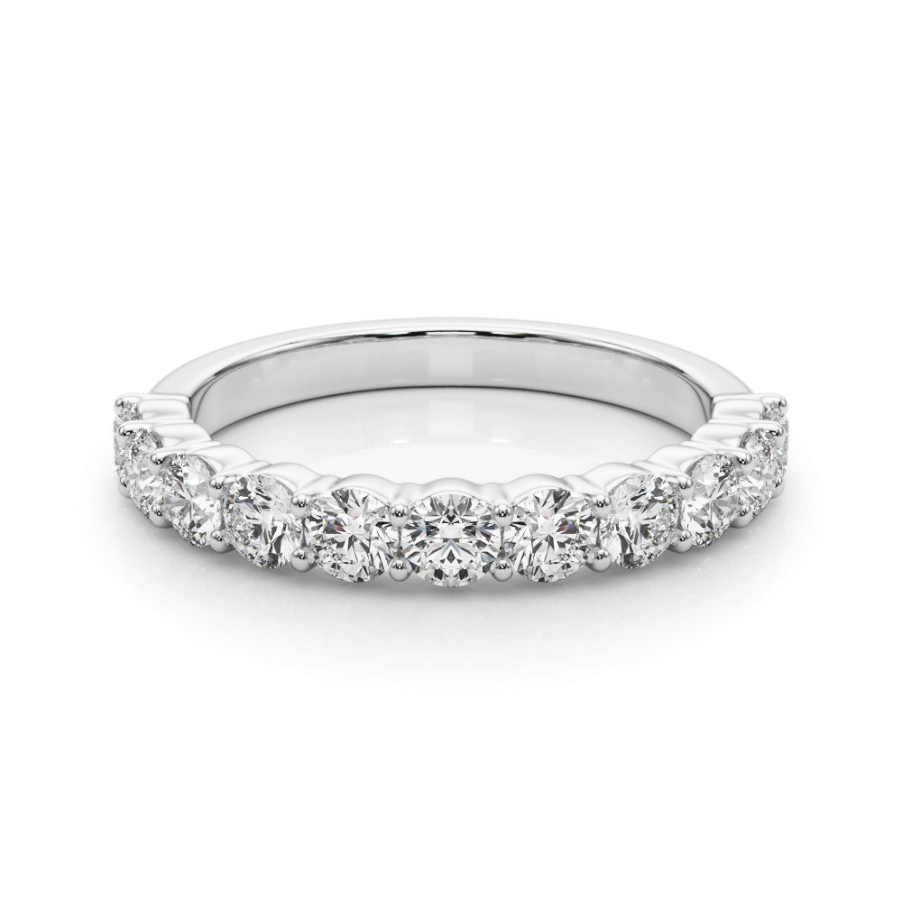 18K White Gold 1 CT Diamond Wedding Band
