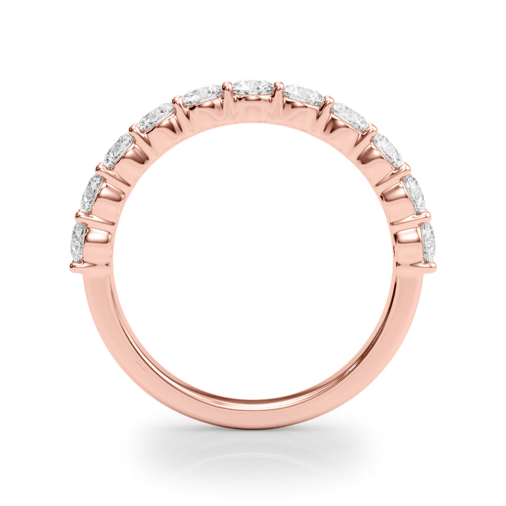 18K Rose Gold Diamond Wedding Ring