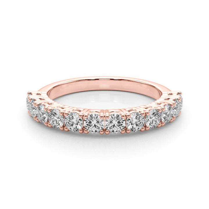 1 CT TW Rose Gold Diamond Wedding Band
