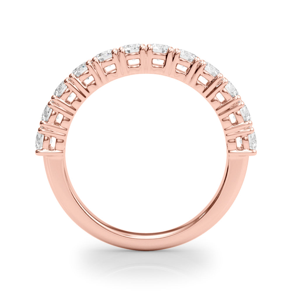 18K Rose Gold Multi-Diamond Engagement Ring