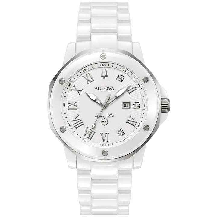 Bulova Stainless Steel & Ceramic Marc Anthony Ladies Watch