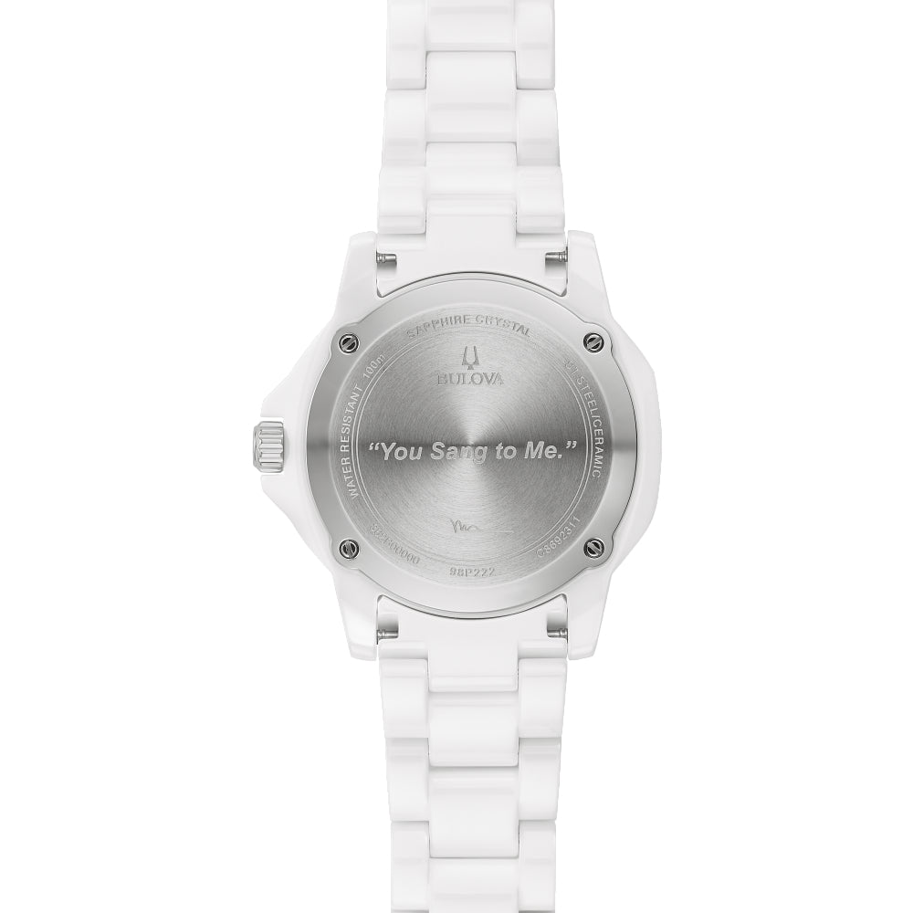Bulova Stainless Steel & Ceramic Marc Anthony Ladies Watch