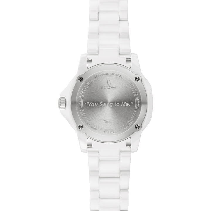 Bulova Stainless Steel & Ceramic Marc Anthony Ladies Watch