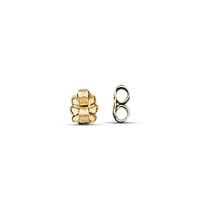 18K White Gold Single Stone Stud Earring