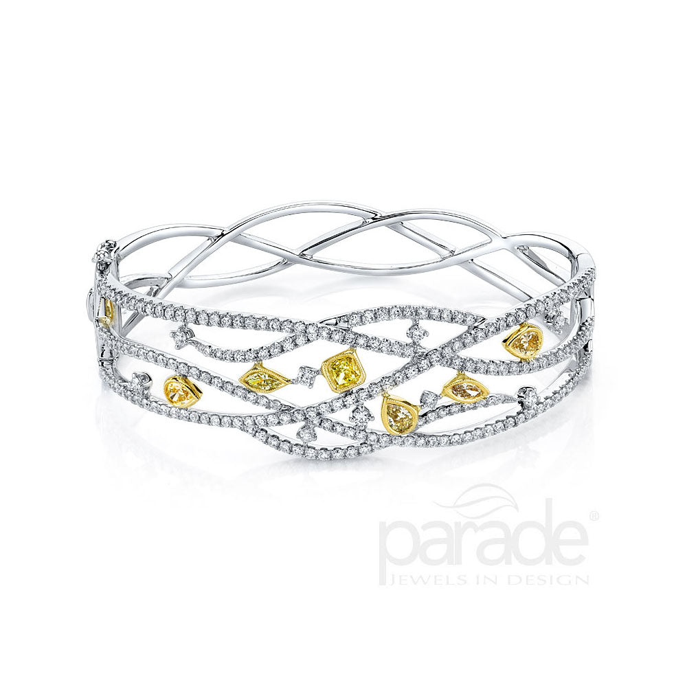 1.01 Carat Fancy Color Diamond Bracelet