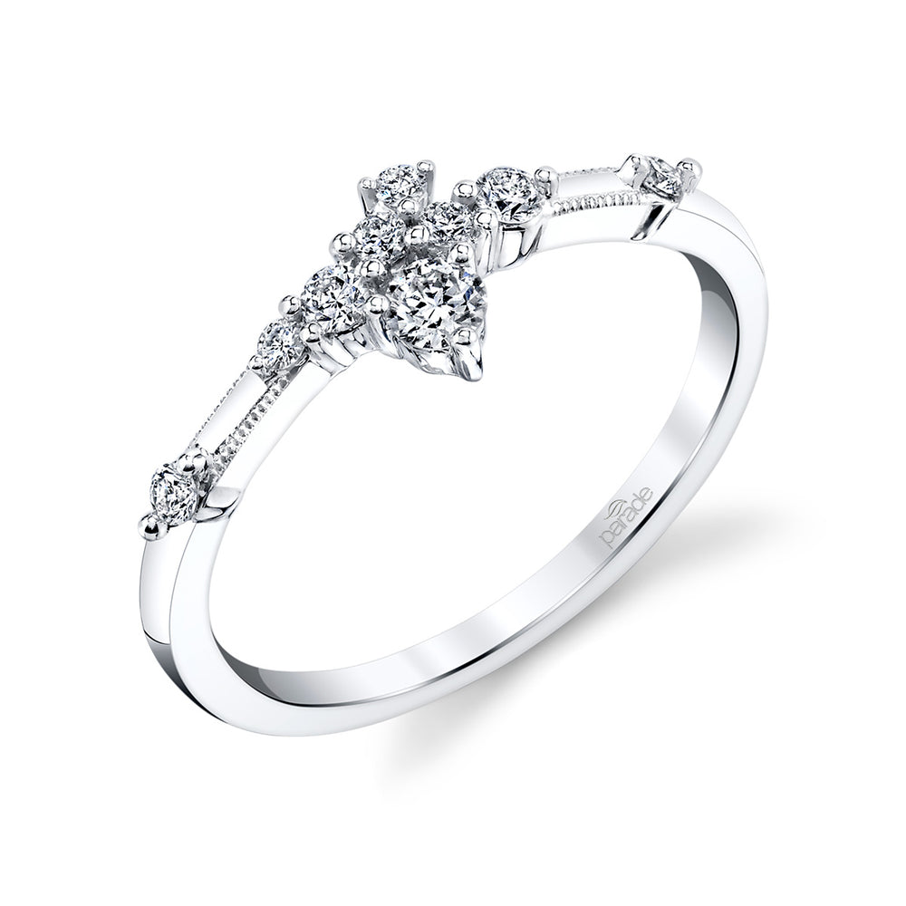 Diamond Milgrain Band