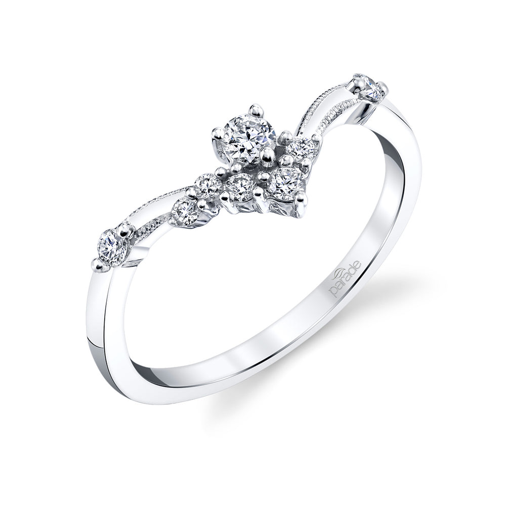 Diamond Milgrain Band