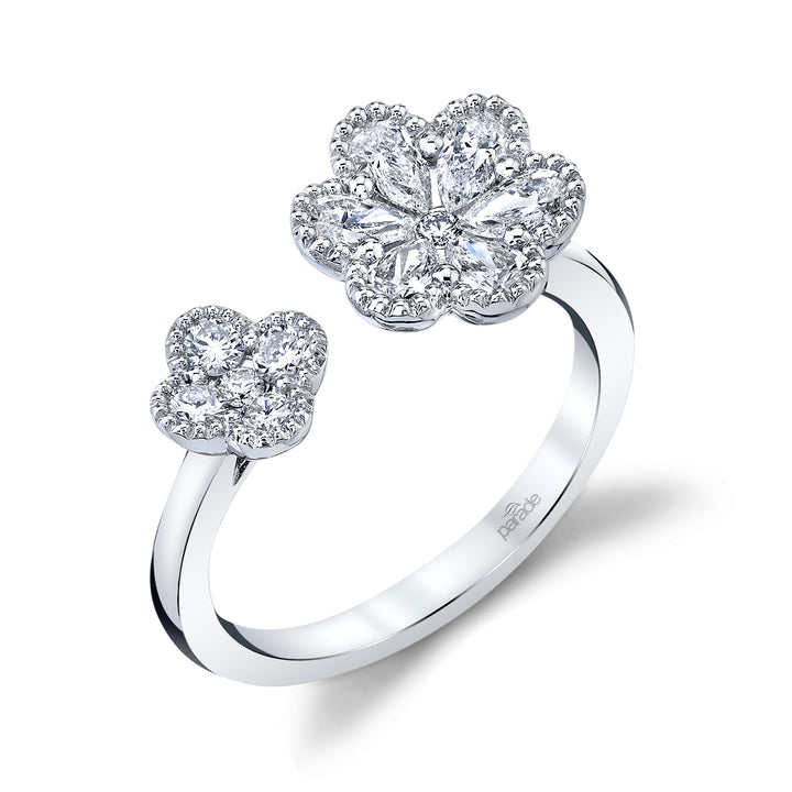 Pear-Shaped & Round Diamond Band
