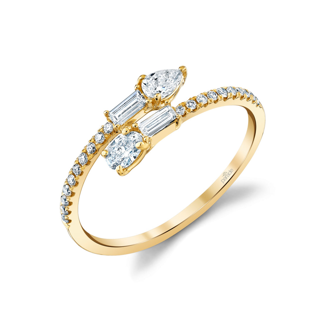 Round & Baguette Diamond Band