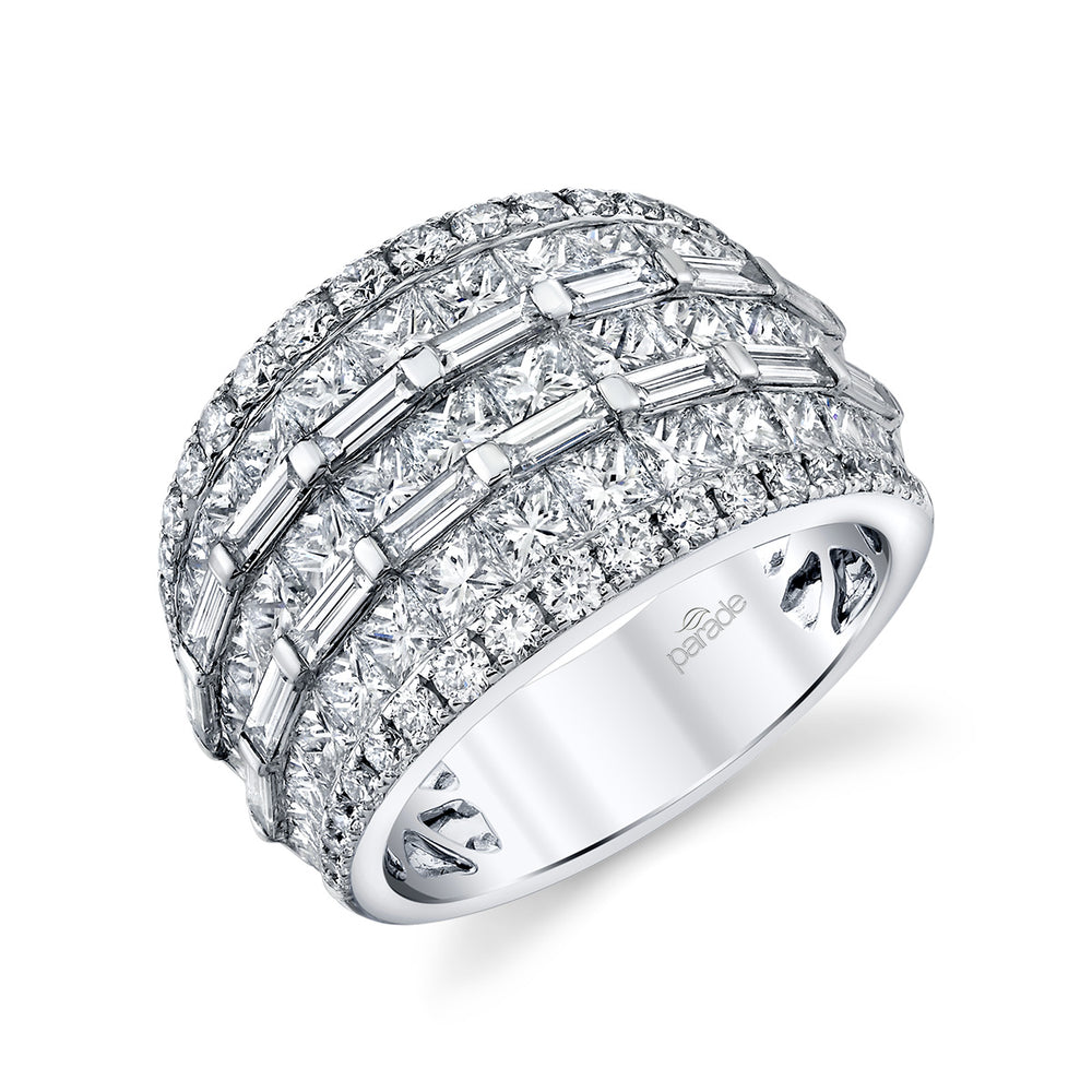Round & Baguette Diamond Ring
