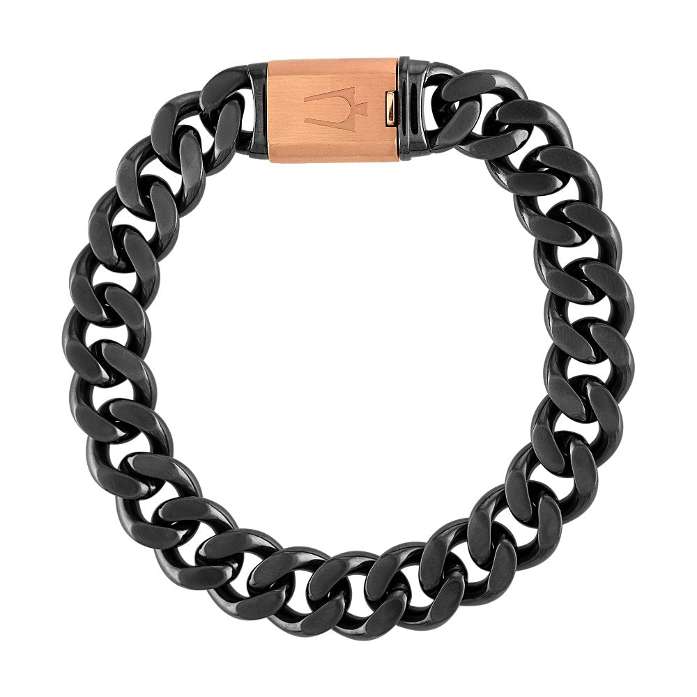 Bulova Steel Latin Grammy Mens Bracelet