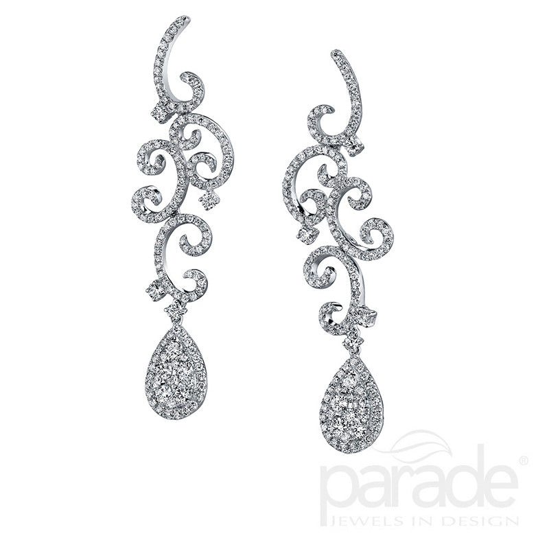 Diamond Dangle Earrings