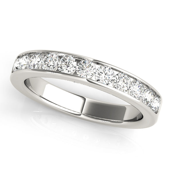 14K White Gold Diamond Wedding Ring