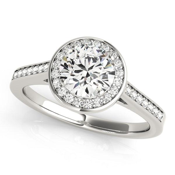 Halo Diamond Engagement Ring - BVW Jewelers - Fine Engagement Rings & Custom Designs