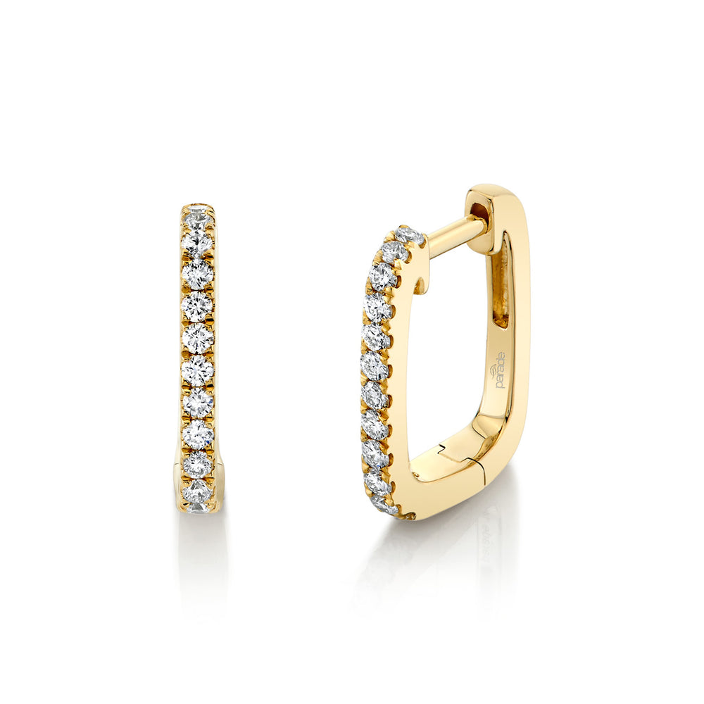 Square-Shaped Hoop Earrings