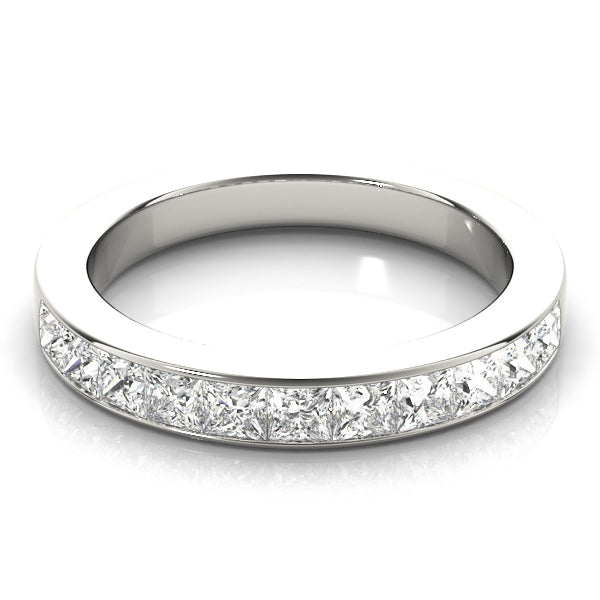 18K White Gold 1/3 ct Diamond Wedding Band