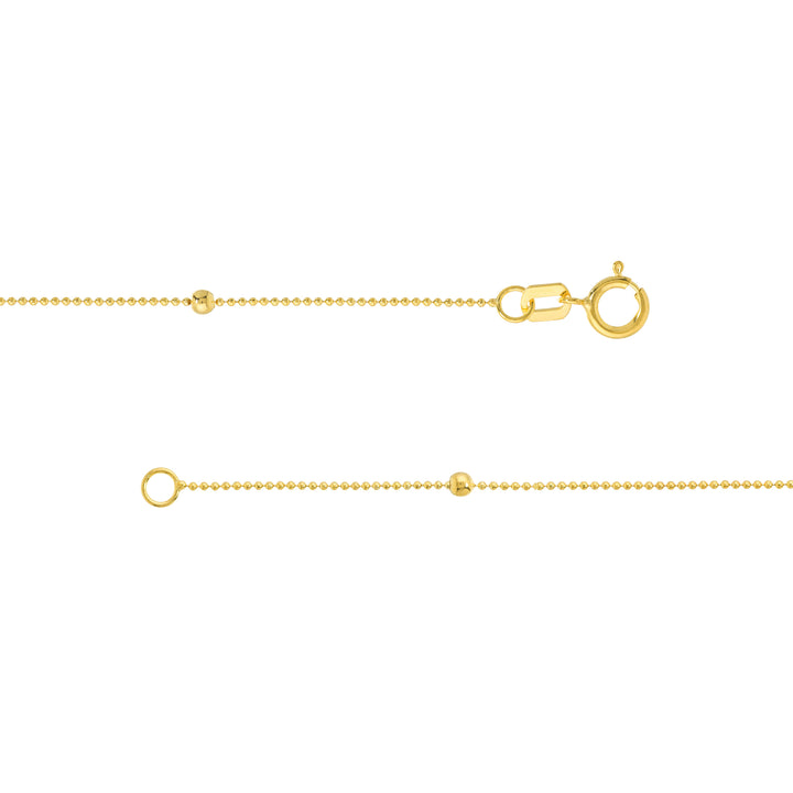 Bead and Marquise Stations Necklace