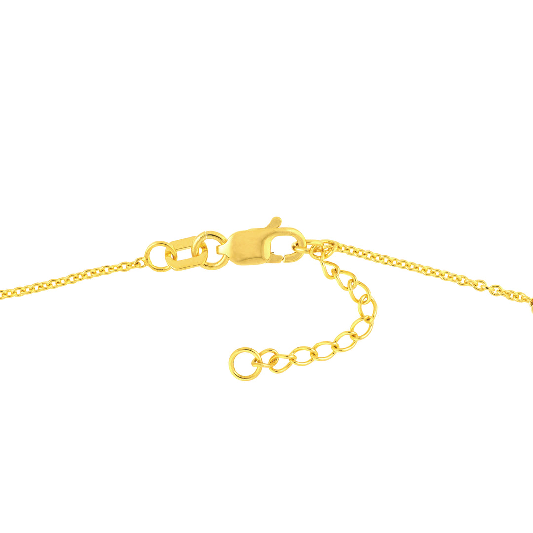 Virgin Mary and Cross Adjustable Anklet