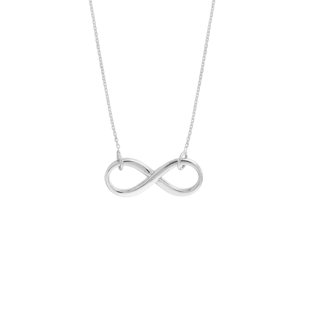 Plated Sterling Silver Infinity Necklace