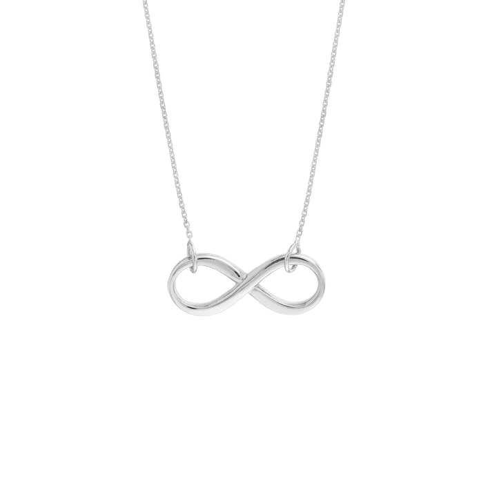 Plated Sterling Silver Infinity Necklace