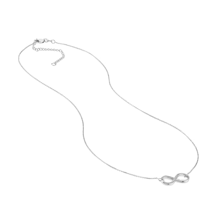 Plated Sterling Silver Infinity Necklace