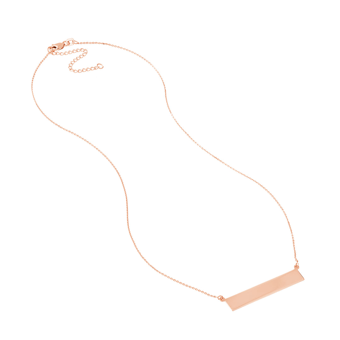 Engravable Bar & Adjustable Necklace