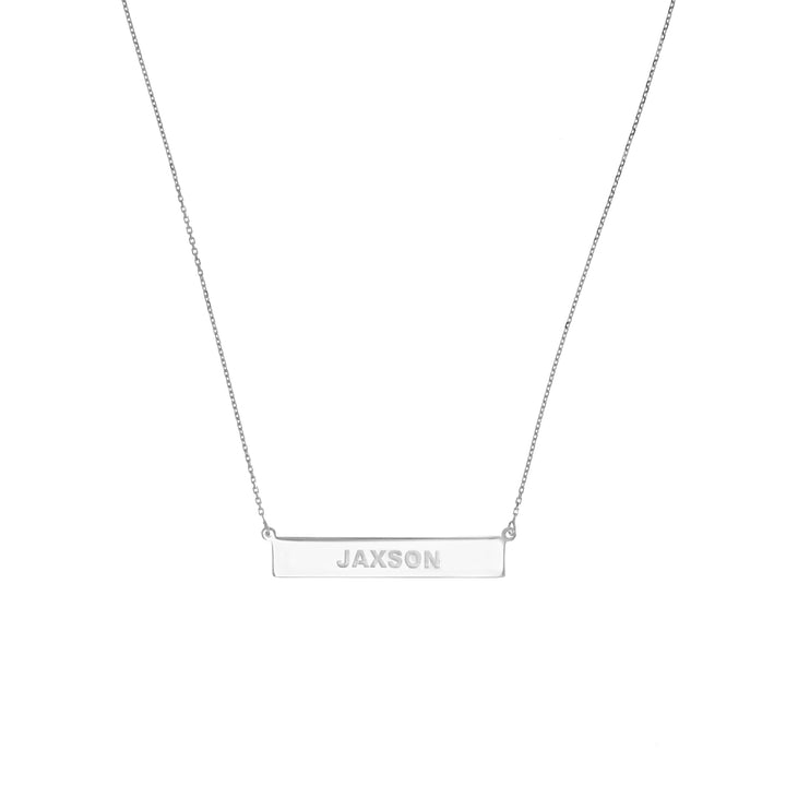 Engravable Bar & Adjustable Necklace